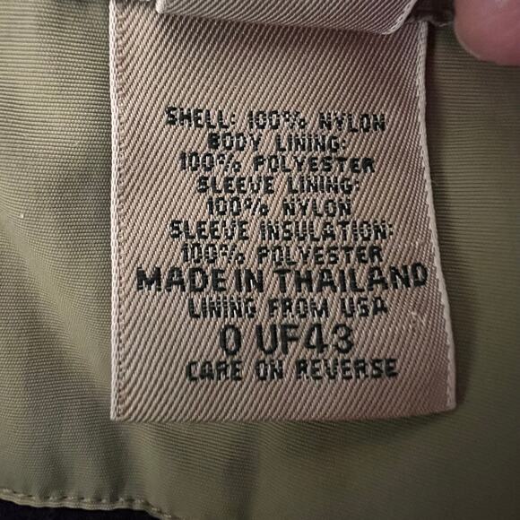 LL Bean Jacket Olive Brown Fleece Lined Full Zip Outdoor Heritage Men’s XL - Picture 9 of 12